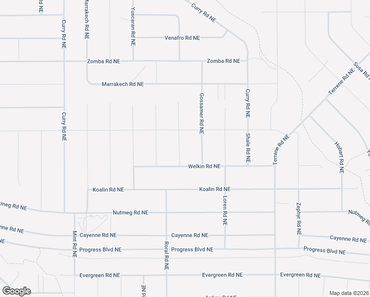 map of restaurants, bars, coffee shops, grocery stores, and more near Eisley Road Northeast in Rio Rancho