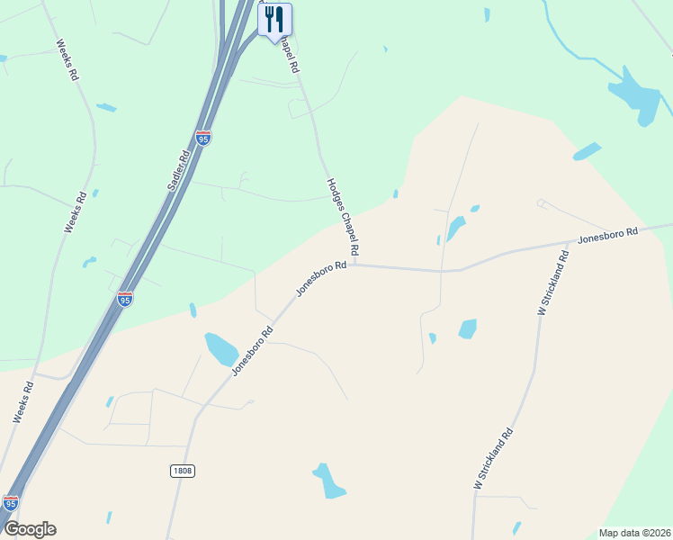 map of restaurants, bars, coffee shops, grocery stores, and more near 2420 Jonesboro Road in Dunn