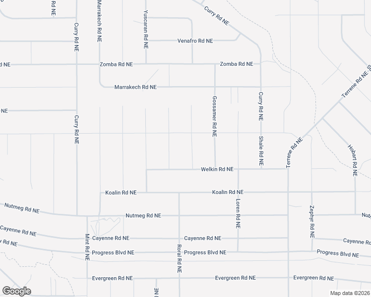 map of restaurants, bars, coffee shops, grocery stores, and more near Eisley Road Northeast in Rio Rancho