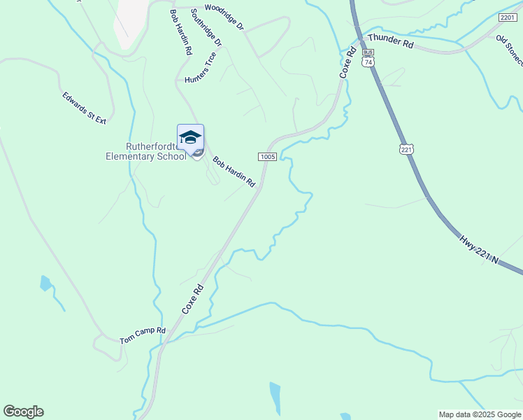 map of restaurants, bars, coffee shops, grocery stores, and more near in Rutherfordton