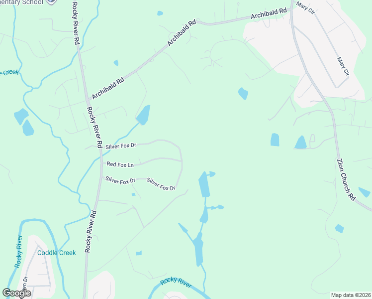 map of restaurants, bars, coffee shops, grocery stores, and more near 864 Silver Fox Drive in Concord