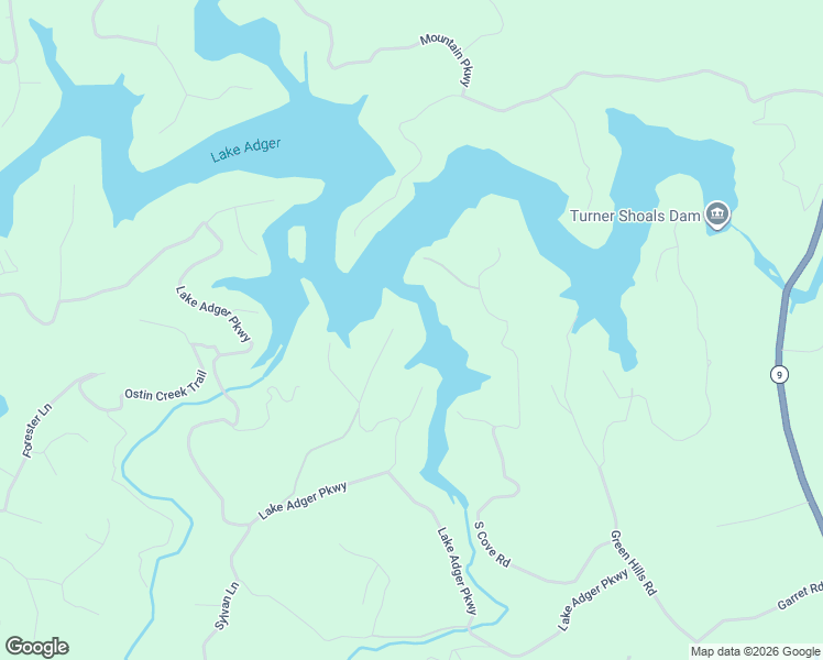 map of restaurants, bars, coffee shops, grocery stores, and more near 455 South Pointe Road in Mill Spring