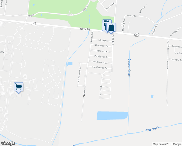 map of restaurants, bars, coffee shops, grocery stores, and more near 6280 Dawn Haven Drive in Millington