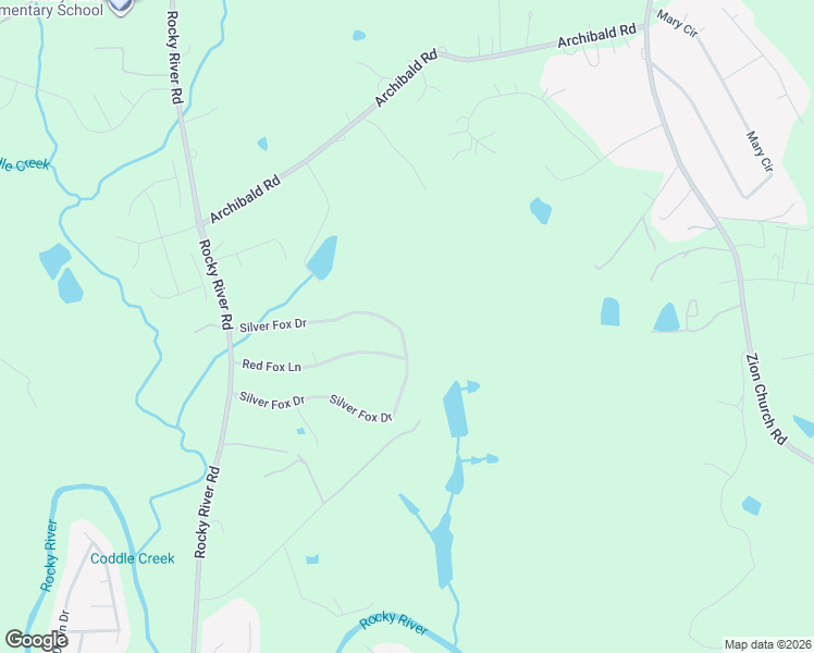 map of restaurants, bars, coffee shops, grocery stores, and more near 864 Silver Fox Drive in Concord