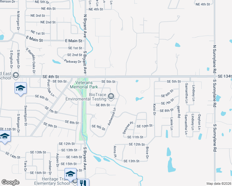 map of restaurants, bars, coffee shops, grocery stores, and more near 613 Hedgewood Drive in Moore