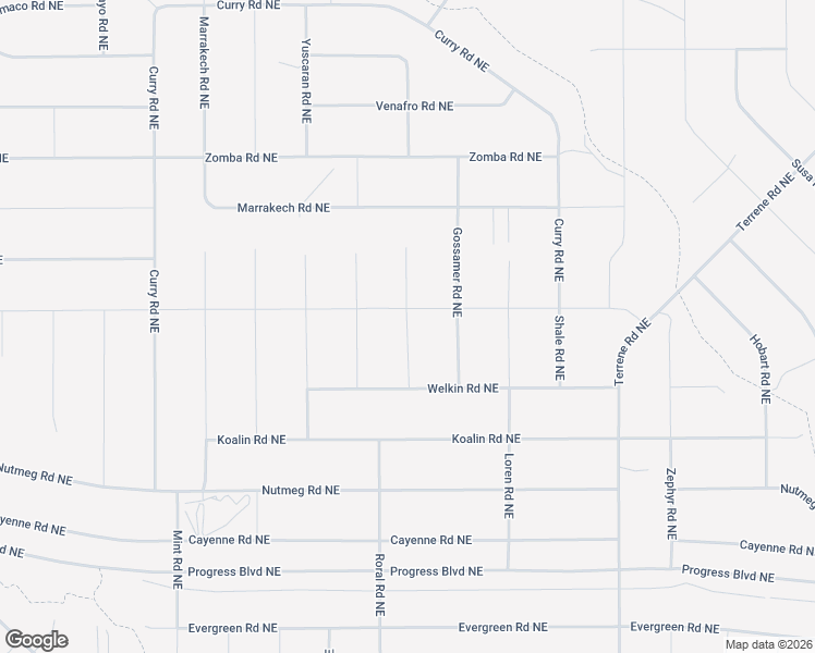 map of restaurants, bars, coffee shops, grocery stores, and more near Eisley Road Northeast in Rio Rancho