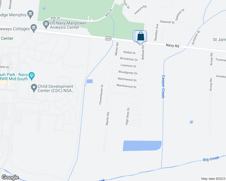 map of restaurants, bars, coffee shops, grocery stores, and more near 6266 Dawn Haven Drive in Millington