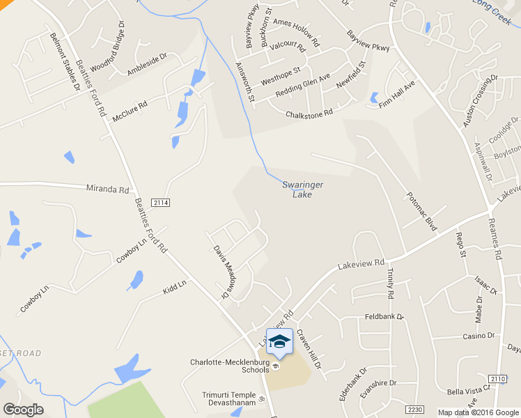 map of restaurants, bars, coffee shops, grocery stores, and more near 9424 Quilting Bee Lane in Charlotte