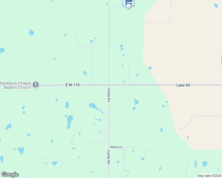 map of restaurants, bars, coffee shops, grocery stores, and more near 16003 Gaddy Road in Shawnee