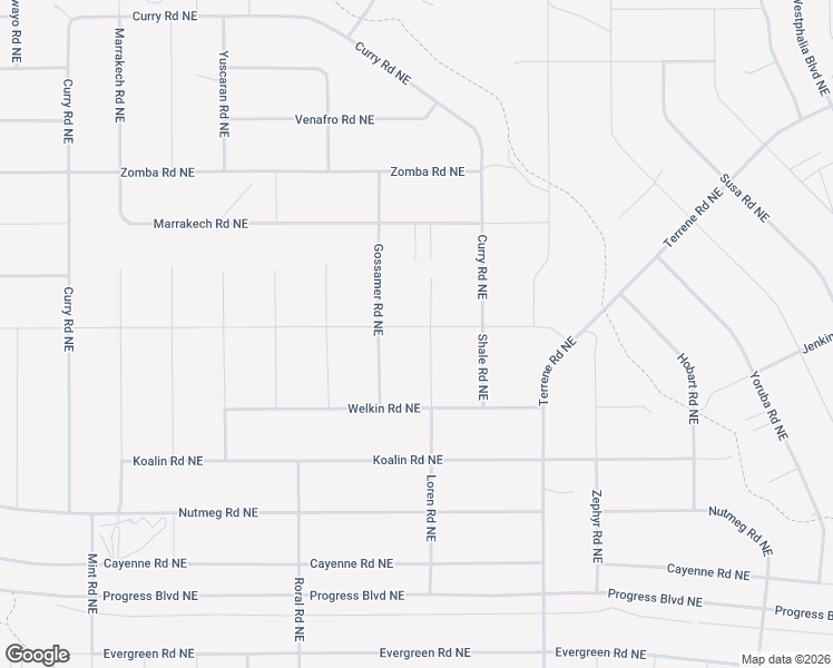 map of restaurants, bars, coffee shops, grocery stores, and more near Rosemary Road Northeast in Rio Rancho