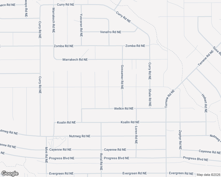 map of restaurants, bars, coffee shops, grocery stores, and more near Eisley Road Northeast in Rio Rancho