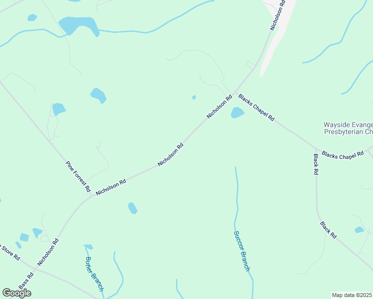 map of restaurants, bars, coffee shops, grocery stores, and more near 3417 Nicholson Road in Cameron