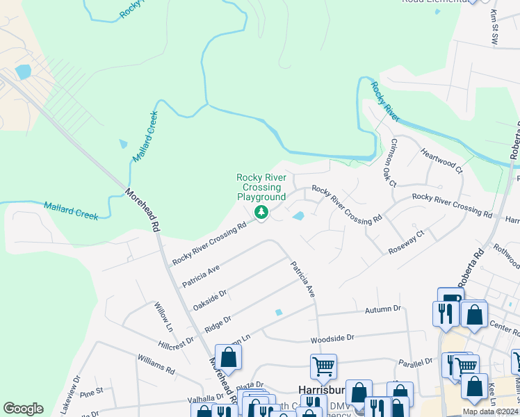 map of restaurants, bars, coffee shops, grocery stores, and more near 5940 Hickory Hollow Court in Harrisburg