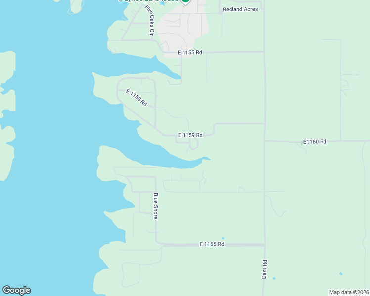 map of restaurants, bars, coffee shops, grocery stores, and more near 115969 South 4301 Road in Porum