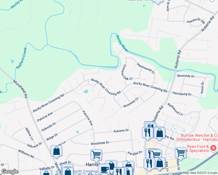 map of restaurants, bars, coffee shops, grocery stores, and more near 4637 Arborview Drive in Harrisburg