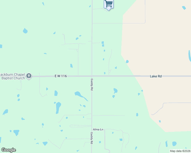 map of restaurants, bars, coffee shops, grocery stores, and more near 16003 Gaddy Road in Shawnee
