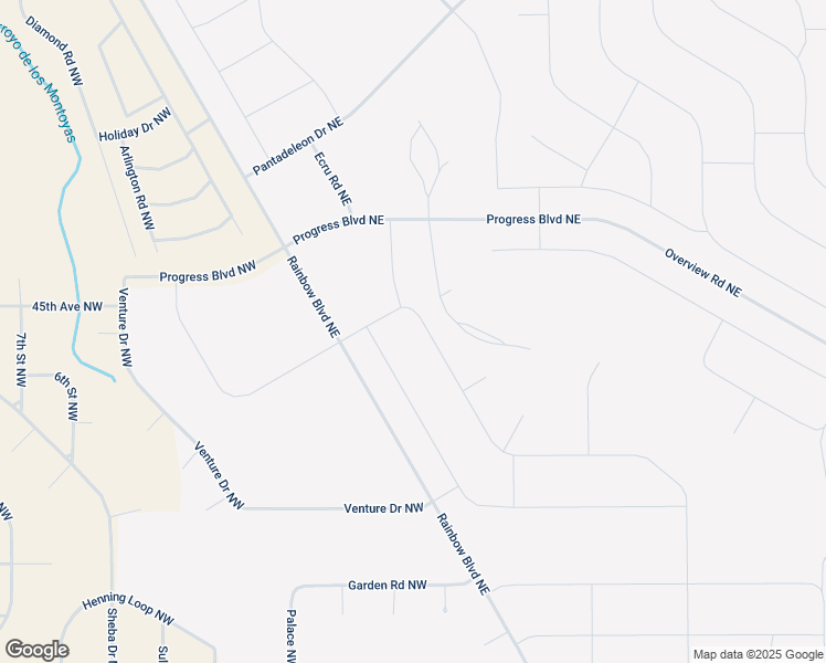 map of restaurants, bars, coffee shops, grocery stores, and more near Azure Drive Northeast in Rio Rancho