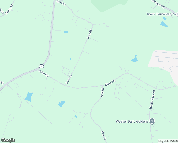 map of restaurants, bars, coffee shops, grocery stores, and more near 431-451 Eaker Road in Bessemer City