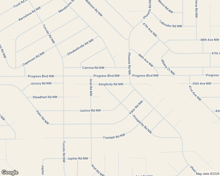 map of restaurants, bars, coffee shops, grocery stores, and more near Simplicity Road Northwest in Rio Rancho