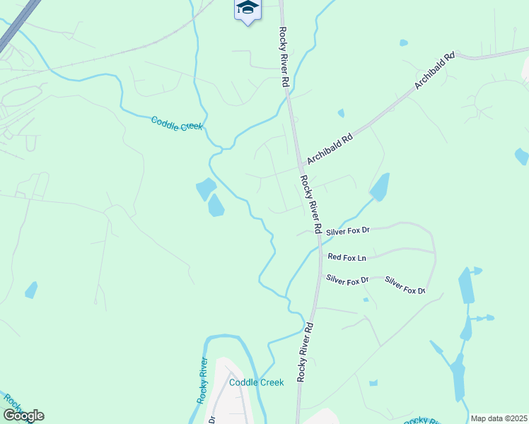 map of restaurants, bars, coffee shops, grocery stores, and more near 1037 Bent Branch Drive Southwest in Concord