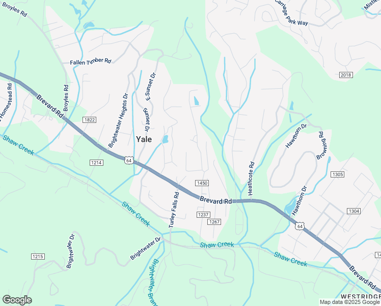 map of restaurants, bars, coffee shops, grocery stores, and more near 203 Hidden Woods Lane in Hendersonville