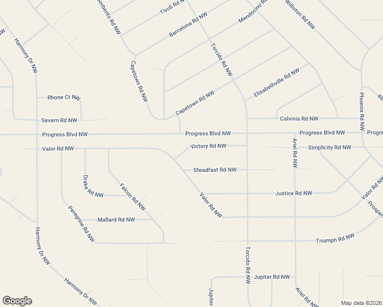 map of restaurants, bars, coffee shops, grocery stores, and more near Victory Road Northwest in Rio Rancho