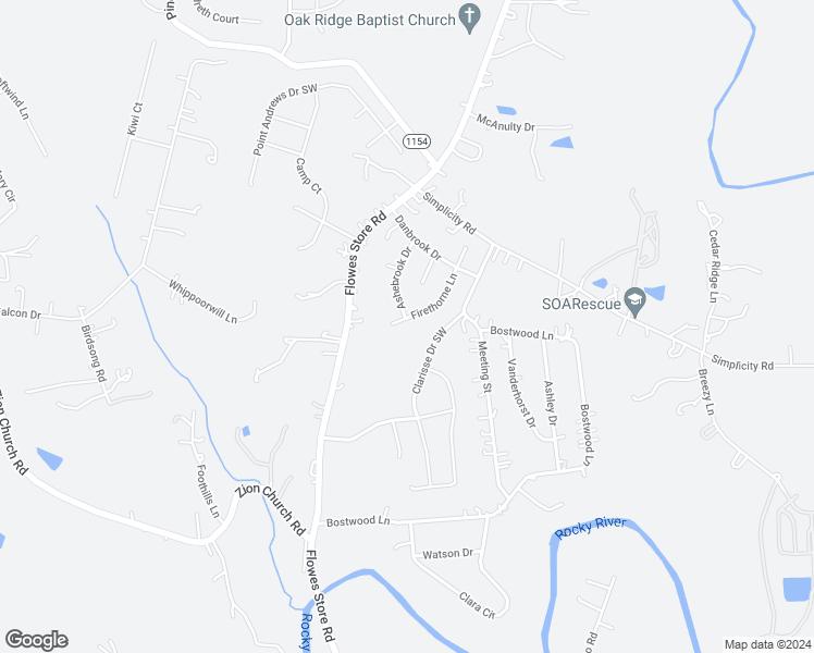 map of restaurants, bars, coffee shops, grocery stores, and more near 6101 Firethorne Lane in Concord
