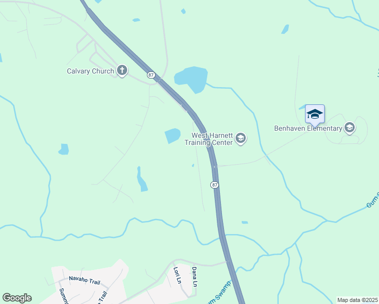 map of restaurants, bars, coffee shops, grocery stores, and more near 1777 North Carolina 87 in Sanford