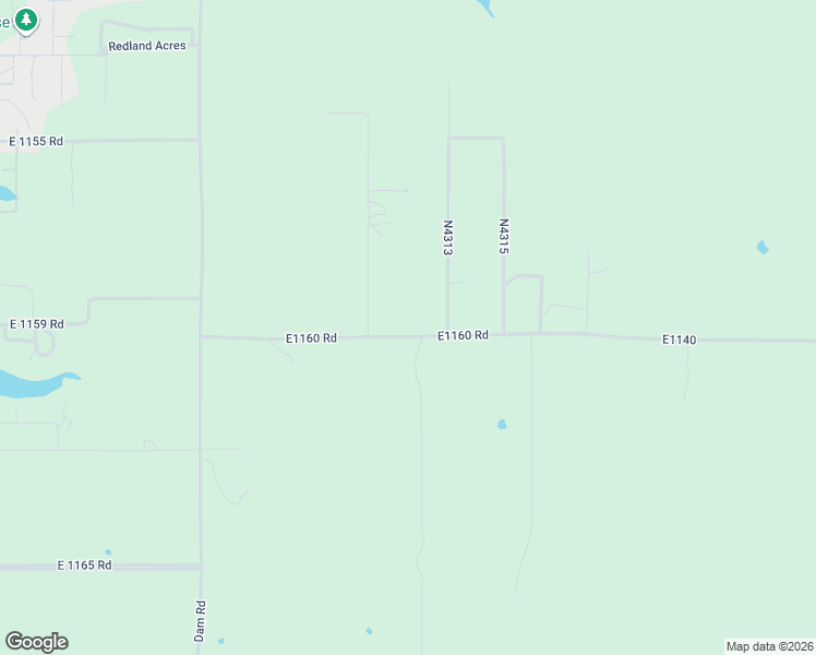 map of restaurants, bars, coffee shops, grocery stores, and more near E1160 Road in Porum