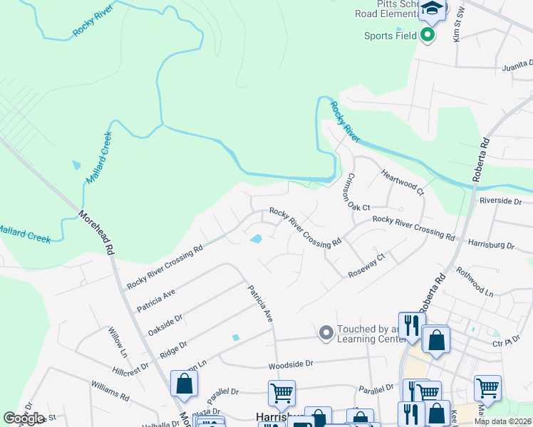map of restaurants, bars, coffee shops, grocery stores, and more near 4711 Stoney Brook Lane in Harrisburg