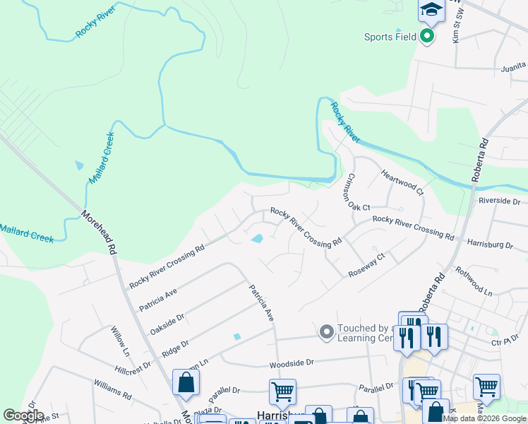 map of restaurants, bars, coffee shops, grocery stores, and more near 4711 Stoney Brook Lane in Harrisburg