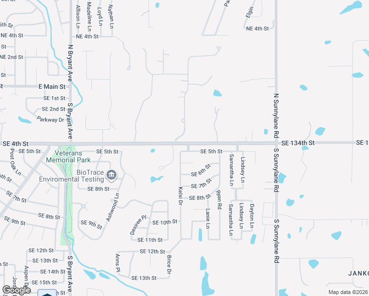map of restaurants, bars, coffee shops, grocery stores, and more near 2609 Southeast 5th Street in Moore