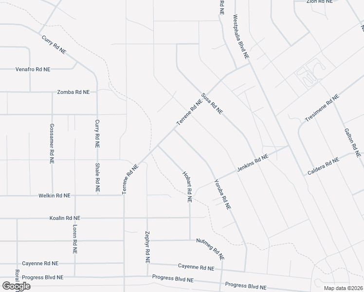map of restaurants, bars, coffee shops, grocery stores, and more near Yoruba Road Northeast in Rio Rancho