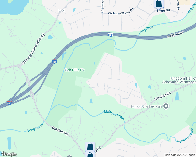 map of restaurants, bars, coffee shops, grocery stores, and more near 2910 Phillips Fairway Drive in Charlotte
