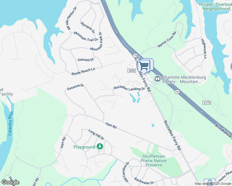 map of restaurants, bars, coffee shops, grocery stores, and more near 2533 Richard Rozzelle Drive in Charlotte