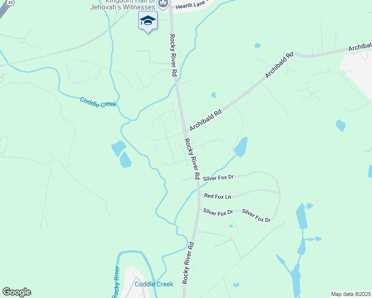 map of restaurants, bars, coffee shops, grocery stores, and more near 5874 Mahogany Place Southwest in Concord