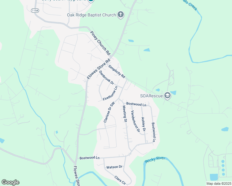 map of restaurants, bars, coffee shops, grocery stores, and more near 5927 Firethorne Lane in Concord