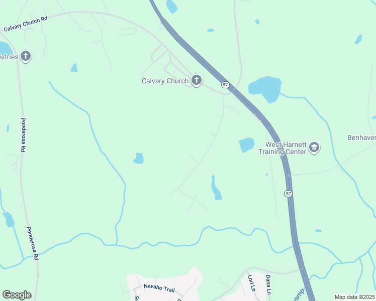 map of restaurants, bars, coffee shops, grocery stores, and more near 64 Wilma Court in Sanford