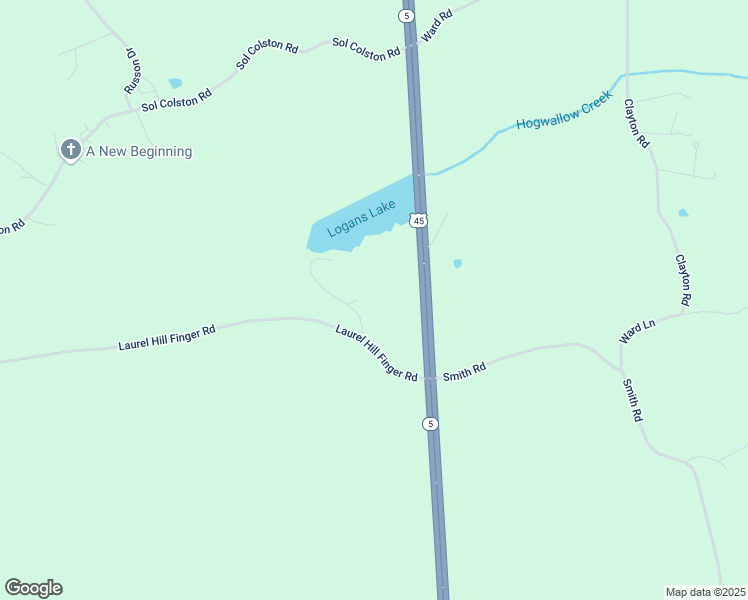 map of restaurants, bars, coffee shops, grocery stores, and more near 227 Laurel Hill Finger Road in Finger