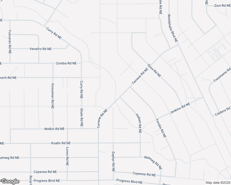 map of restaurants, bars, coffee shops, grocery stores, and more near Venado Arroyo Trail in Rio Rancho