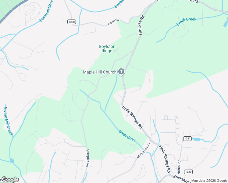 map of restaurants, bars, coffee shops, grocery stores, and more near 2653 Turnpike Road in Horse Shoe