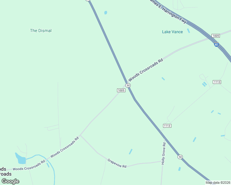map of restaurants, bars, coffee shops, grocery stores, and more near 2060 Woods Crossroads Road in Benson