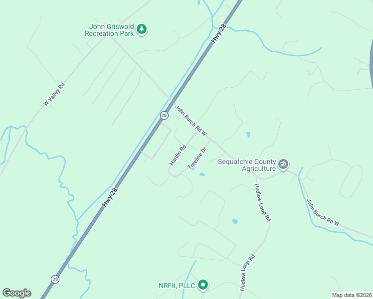 map of restaurants, bars, coffee shops, grocery stores, and more near 12 Applewood Lane in Dunlap