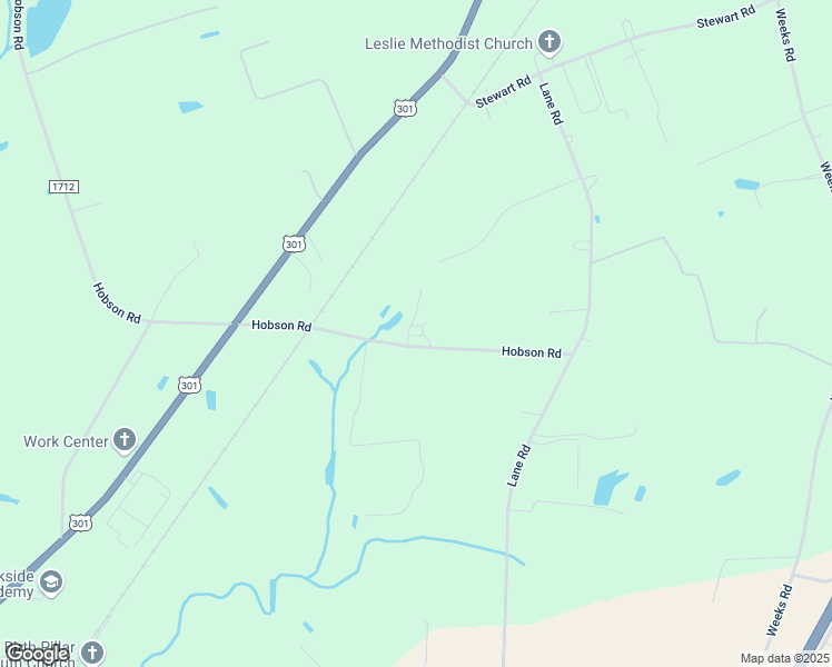map of restaurants, bars, coffee shops, grocery stores, and more near 2821 Hobson Road in Dunn