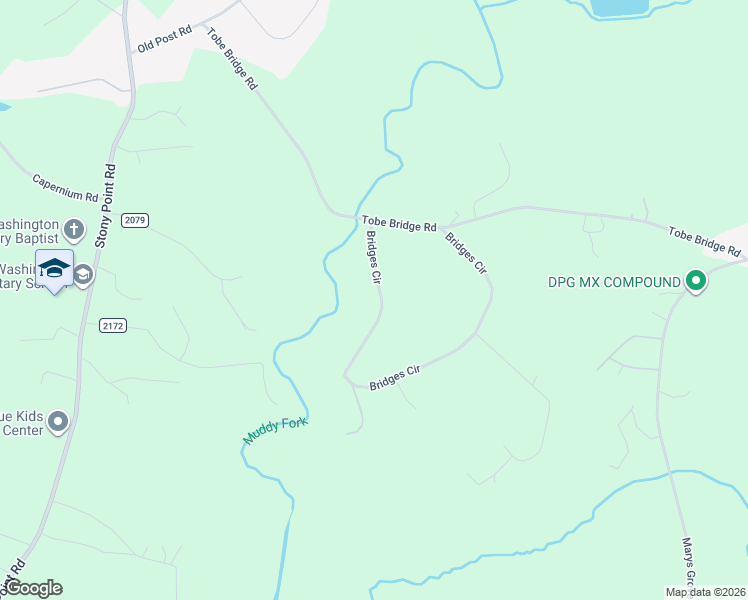 map of restaurants, bars, coffee shops, grocery stores, and more near 323 Bridges Circle in Kings Mountain