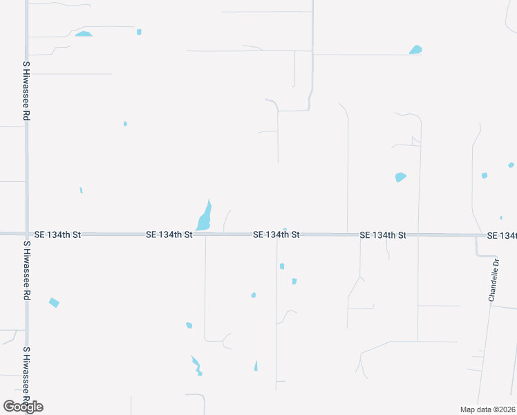 map of restaurants, bars, coffee shops, grocery stores, and more near 13733 Southeast 134th Street in Oklahoma City