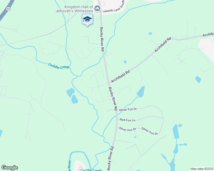 map of restaurants, bars, coffee shops, grocery stores, and more near 1001 Boulder Drive in Concord