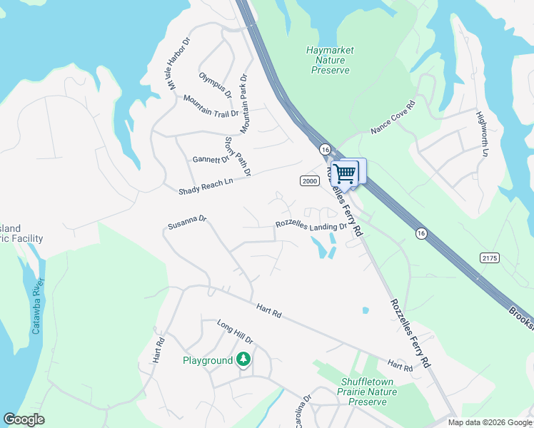 map of restaurants, bars, coffee shops, grocery stores, and more near 12442 Hennigan Place Lane in Charlotte