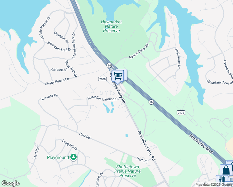 map of restaurants, bars, coffee shops, grocery stores, and more near 11649 Coddington Ridge Drive in Charlotte