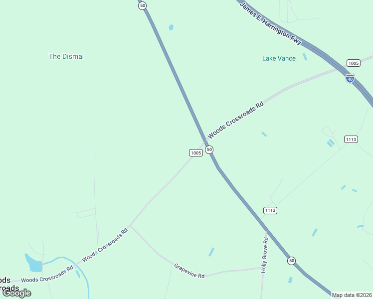 map of restaurants, bars, coffee shops, grocery stores, and more near 2080 Woods Crossroads Road in Benson